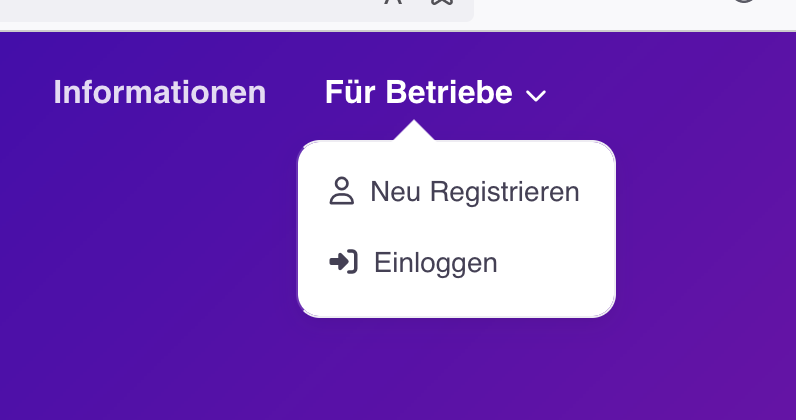 Neu registieren
