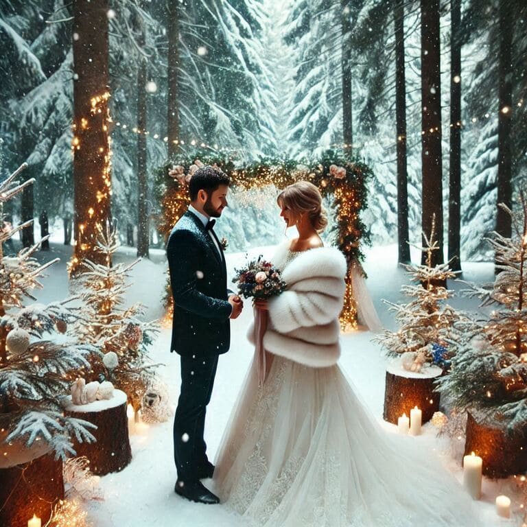Das perfekte Brautkleid für den Winter schneidern lassen